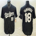 Custom #18 Black LAD Baseball Shirt Top