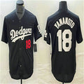 Custom #18 Black LAD Baseball Shirt Top