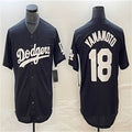 Custom #18 Black LAD Baseball Shirt Top