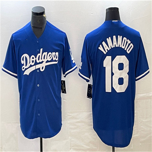 Custom #18 Blue LAD Baseball Shirt Top