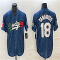 Custom #18 Navy LAD Baseball Shirt Top