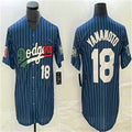 Custom #18 Navy LAD Baseball Shirt Top