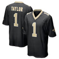Custom #1 Black NO Football Shirt Top
