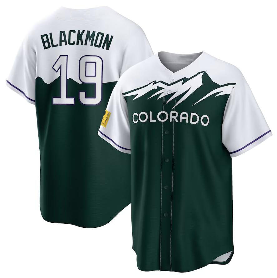 Custom #19 Forest Green COL Baseball Shirt Top