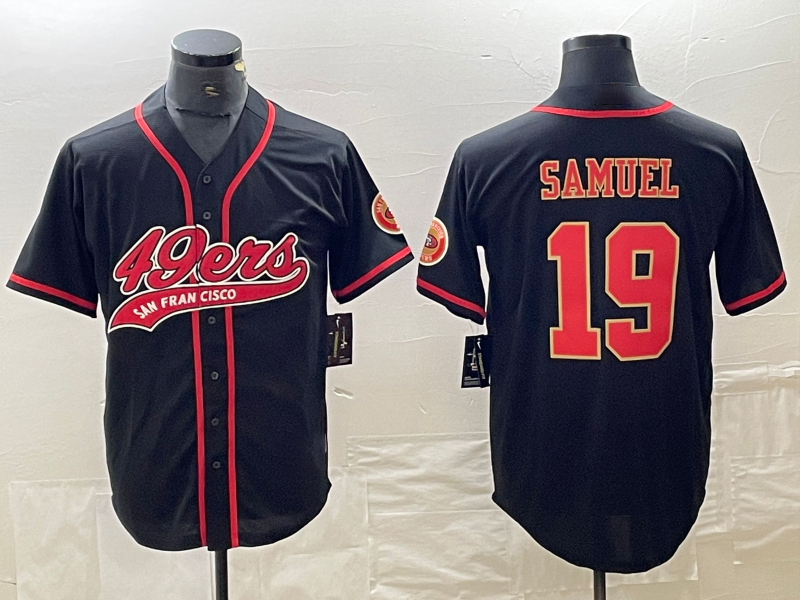 Custom #19 Black Baseball Shirt Top
