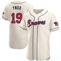 Custom #19 Cream ATL Baseball Shirt Top
