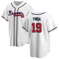 Custom #19 White ATL Baseball Shirt Top