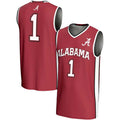 Custom #1 Crimson Basketball Shirt Top