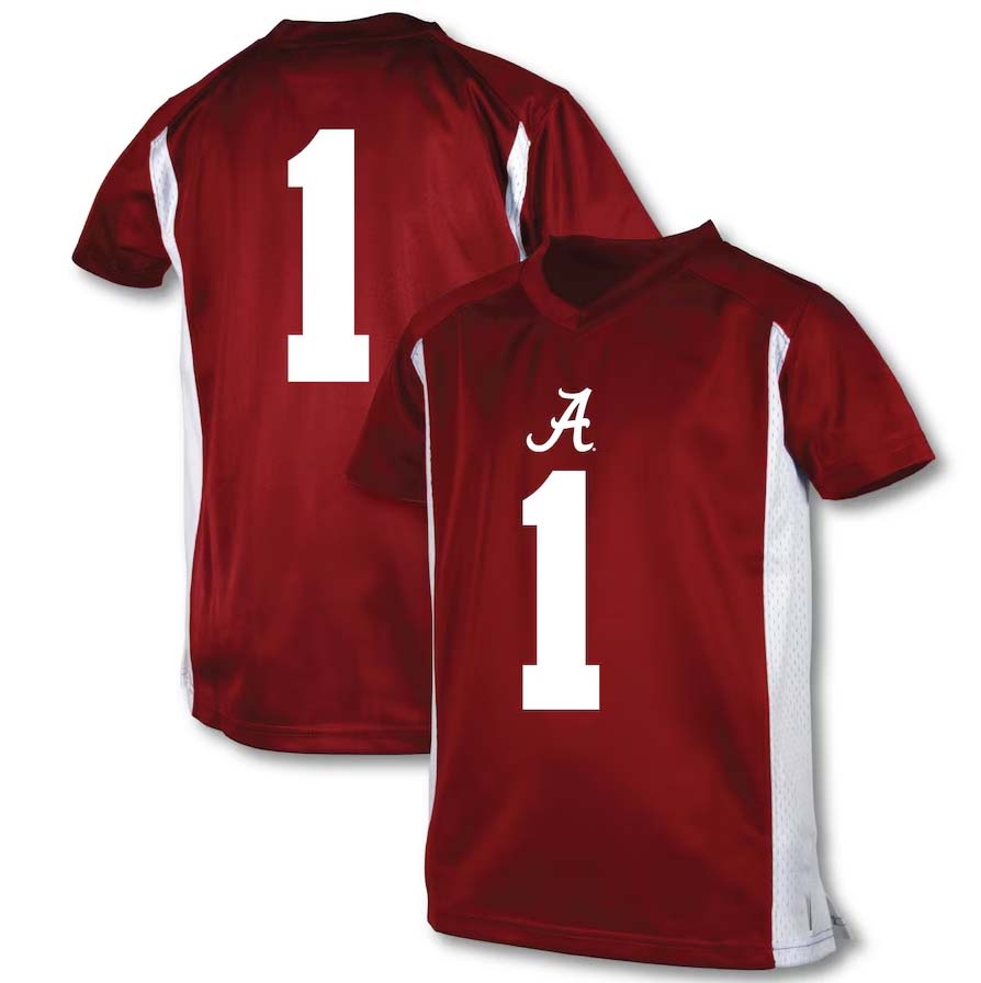 Custom #1 Crimson Football Shirt Top