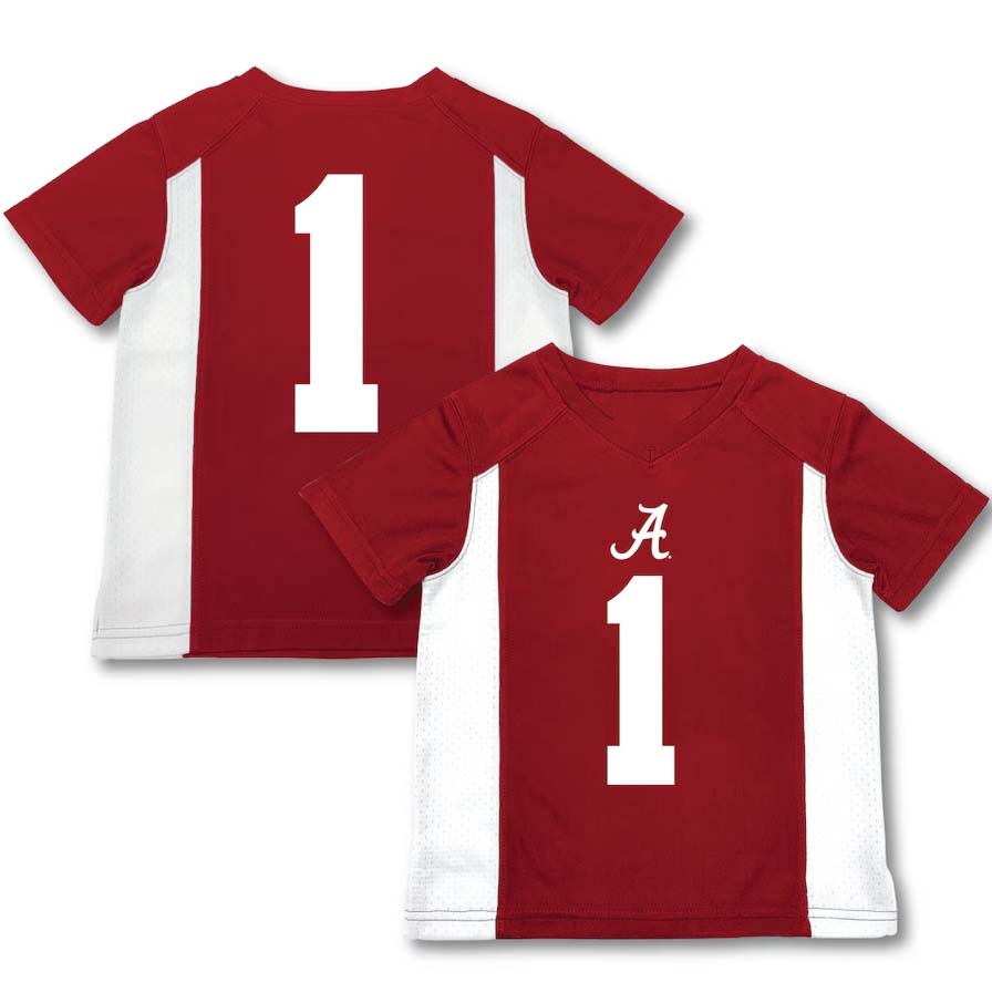Custom #1 Crimson Football Shirt Top