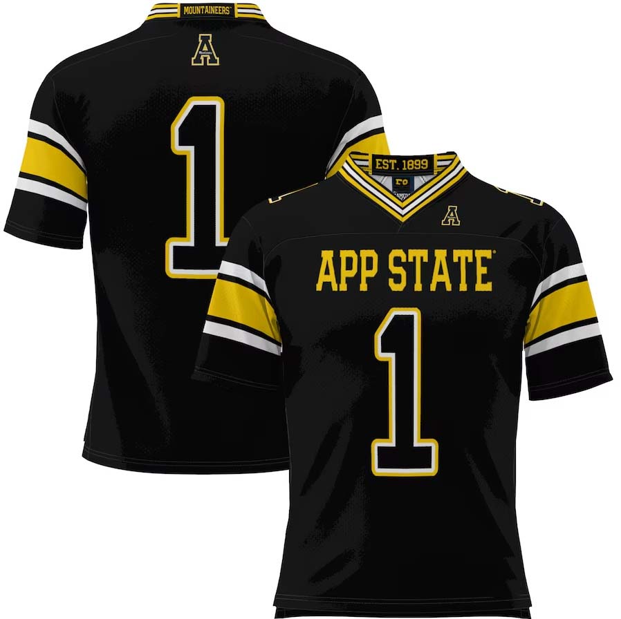 Custom #1 Black Football Shirt Top