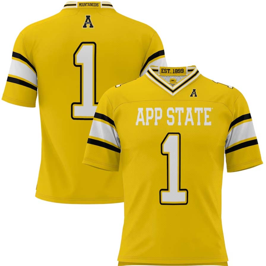 Custom #1 Gold Football Shirt Top