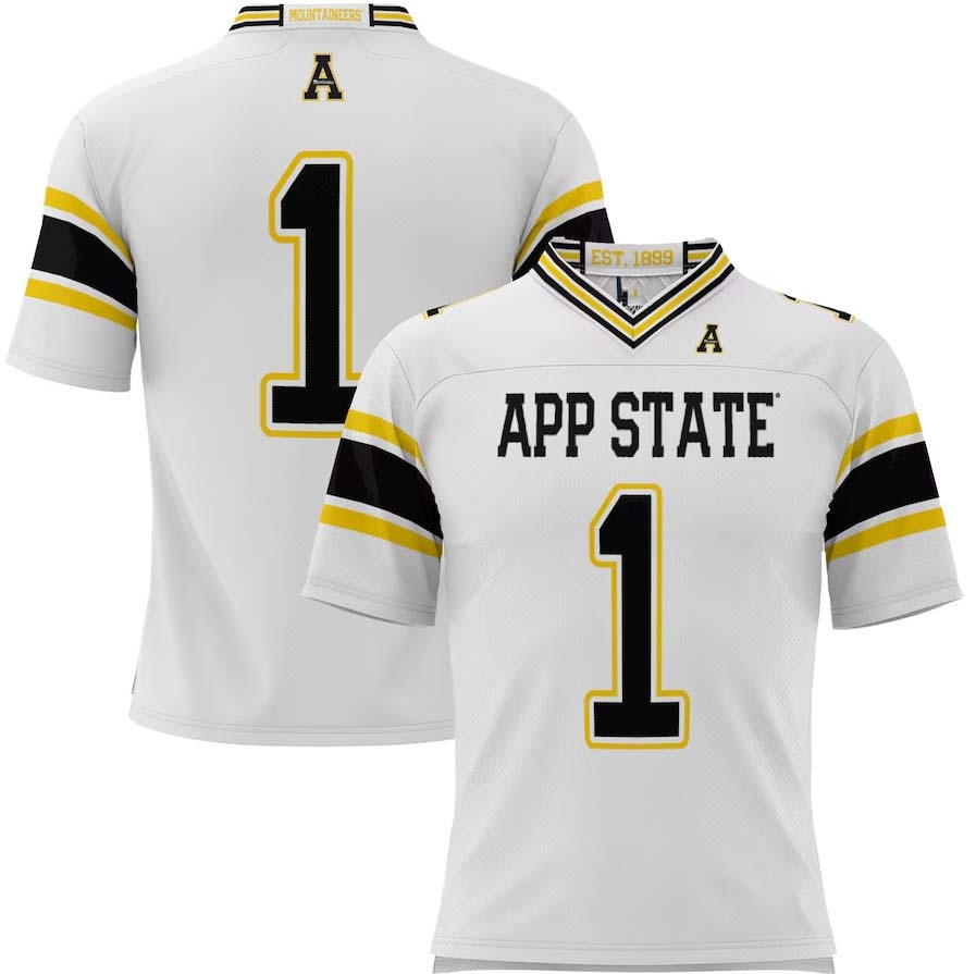 Custom #1 White Football Shirt Top