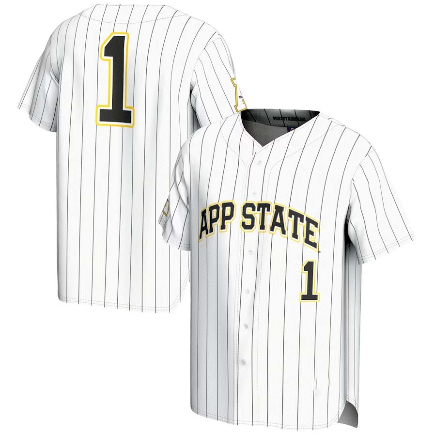 Custom #1 White Baseball Shirt Top