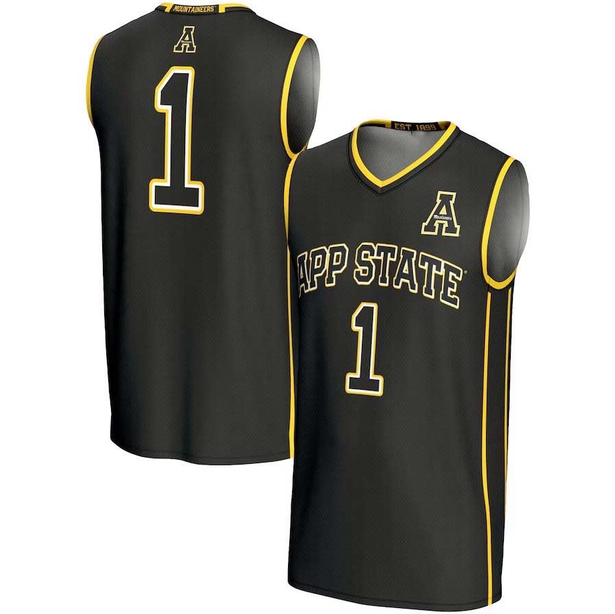 Custom #1 Black Basketball Shirt Top