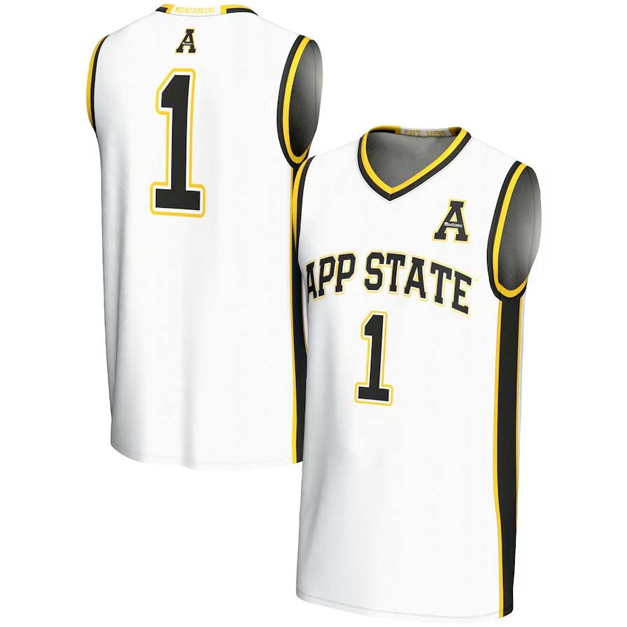 Custom #1 White Basketball Shirt Top