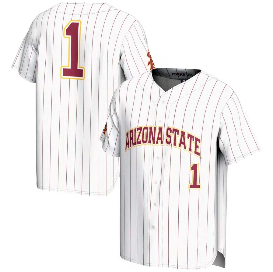 Custom #1 White Baseball Shirt Top