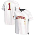 Custom #1 White Baseball Shirt Top
