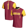 Custom #1 Maroon College Shirt Top