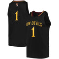 Custom #1 Black Retro College Shirt Top
