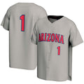 Custom #1 Gray Baseball Shirt Top
