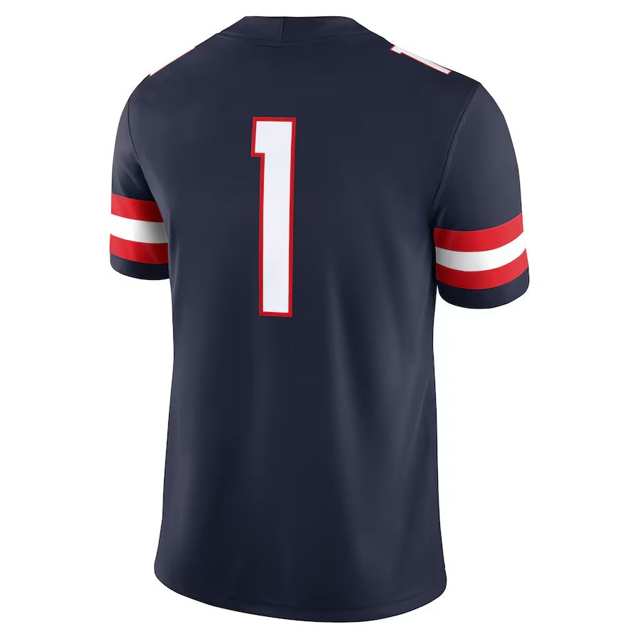 Custom #1 Navy College Shirt Top