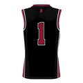 Custom #1 Black Basketball Shirt Top
