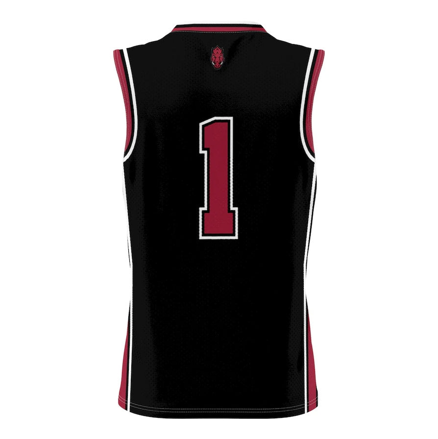 Custom #1 Black Basketball Shirt Top
