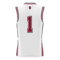 Custom #1 White Basketball Shirt Top