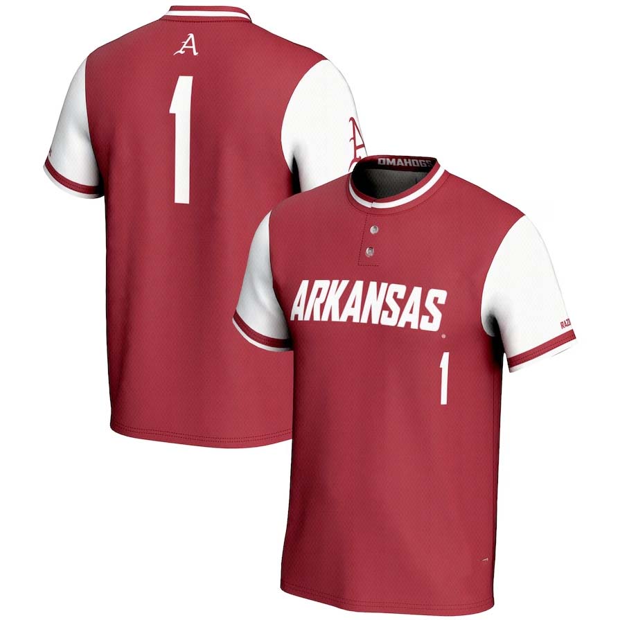 Custom #1 Crimson College Shirt Top