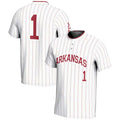 Custom #1 White College Shirt Top