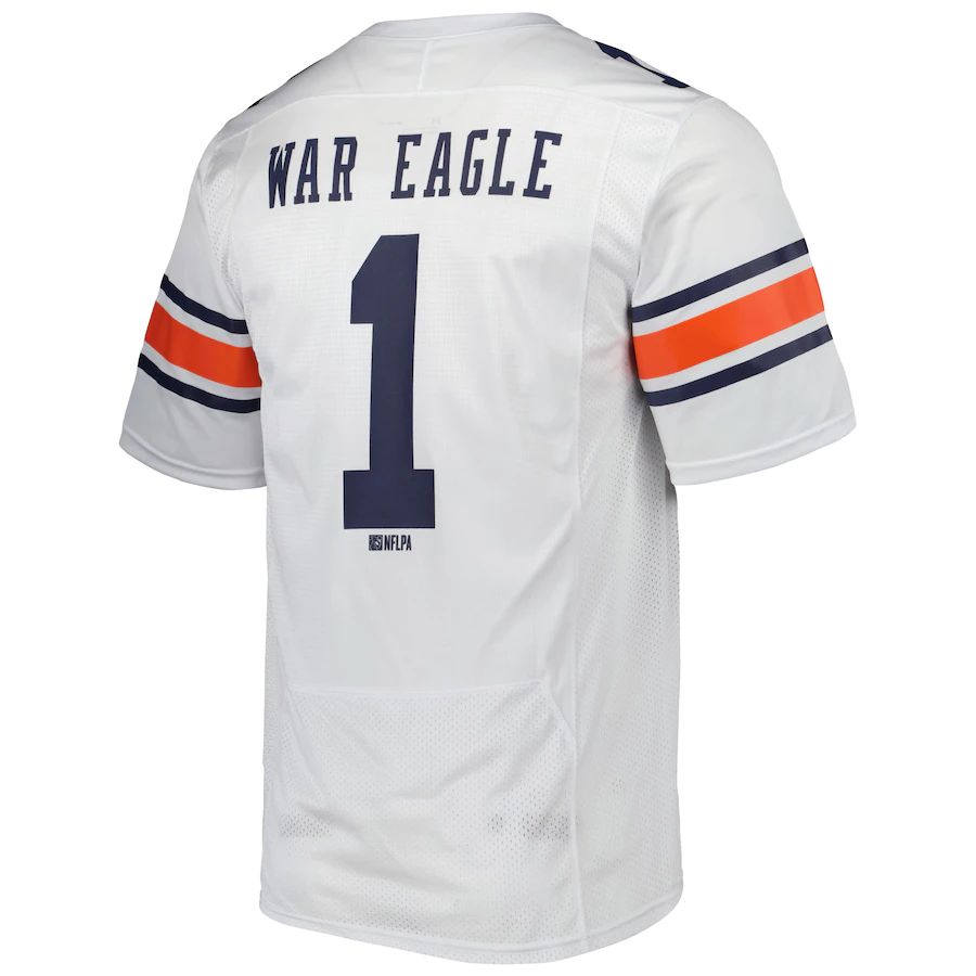 Custom #1 White Football Shirt Top