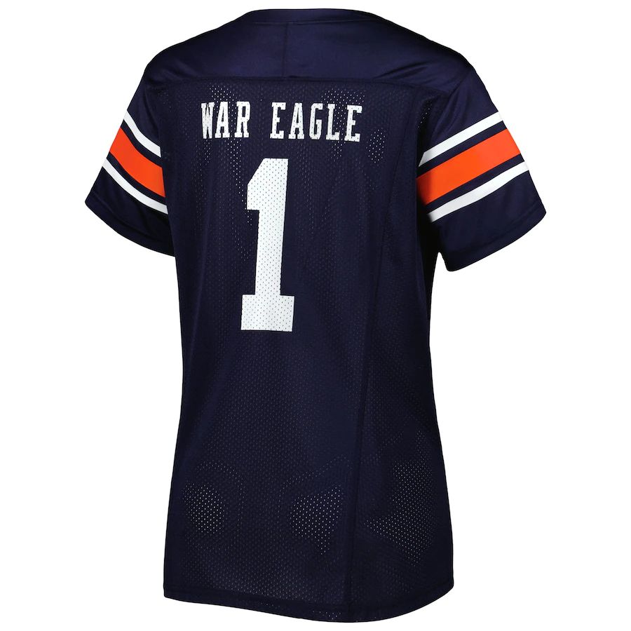 Custom #1 Navy Football Shirt Top