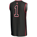 Custom #1 Black Basketball Shirt Top
