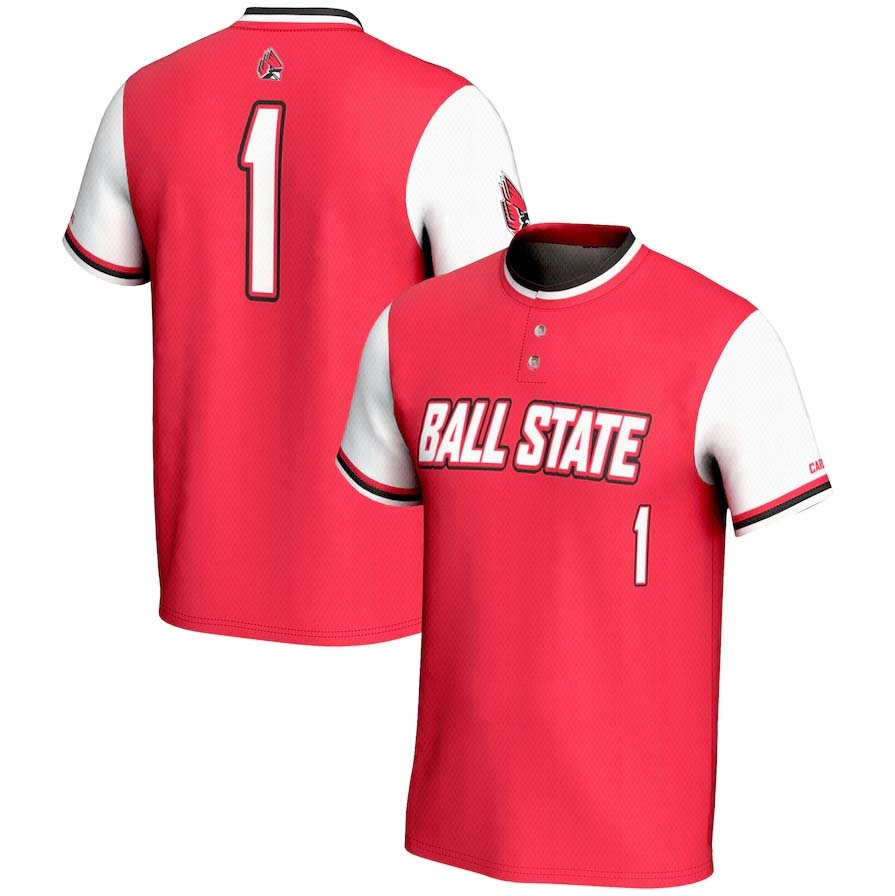 Custom #1 Red College Shirt Top