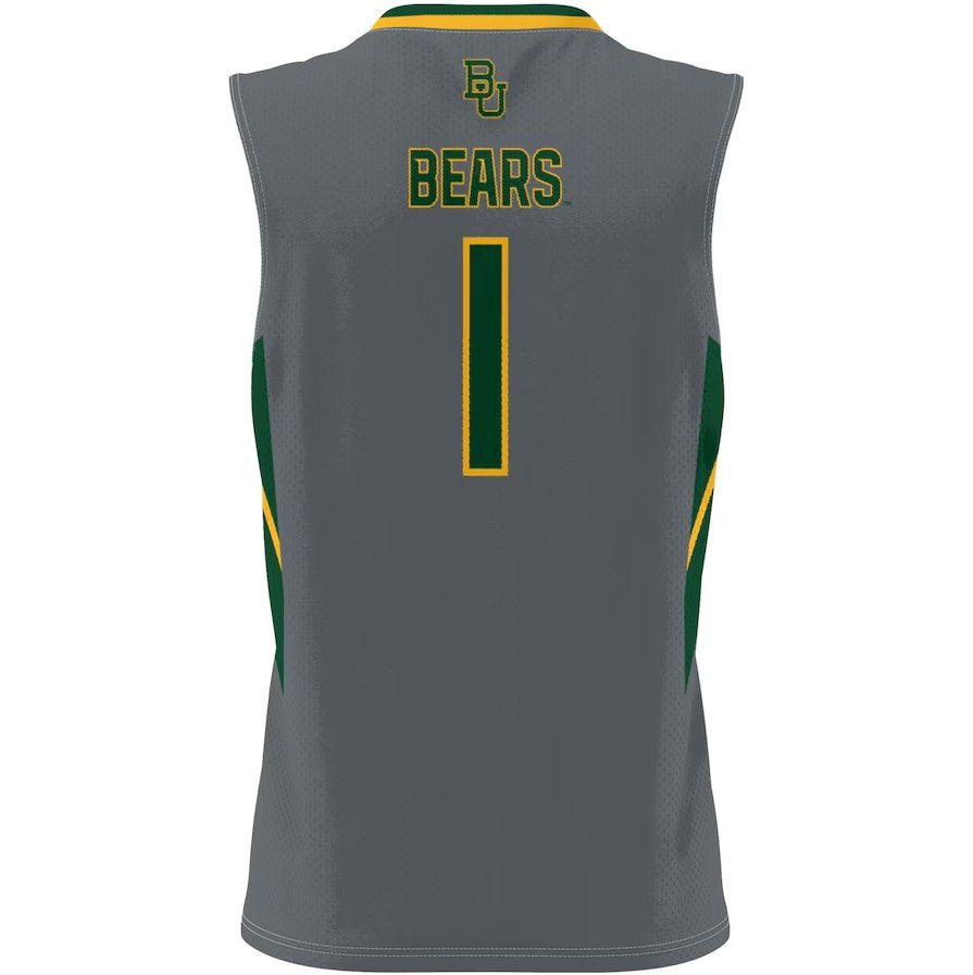 Custom #1 Gray Basketball Shirt Top