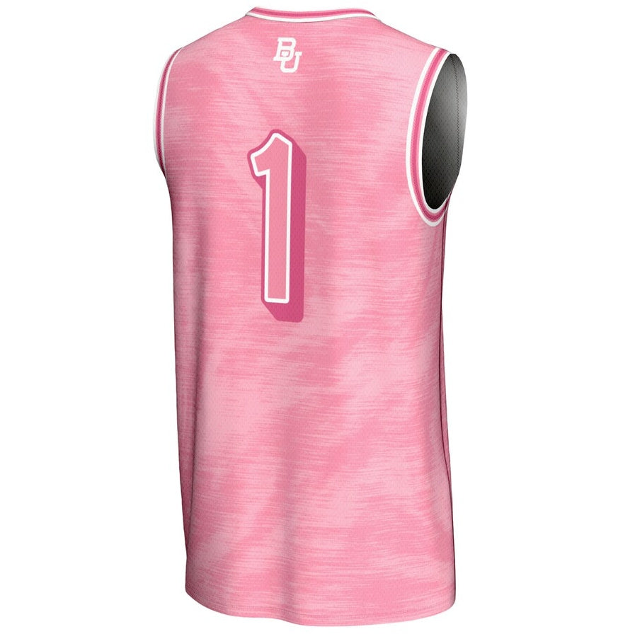 Custom #1 Pink Basketball Shirt Top