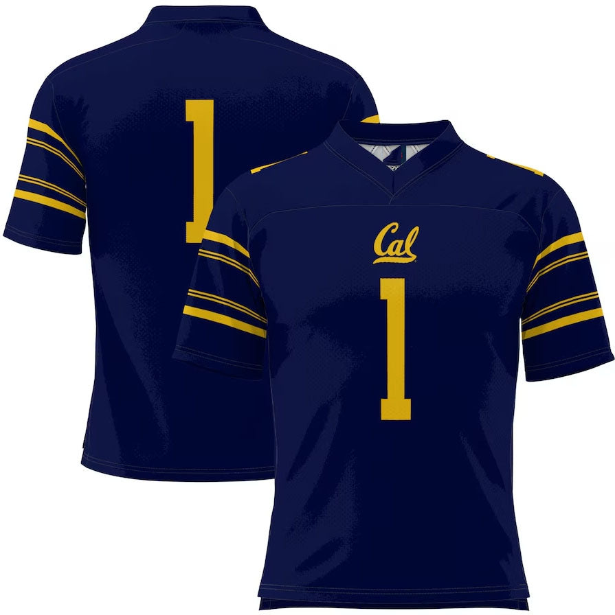 Custom #1 Navy CHI Football Shirt Top