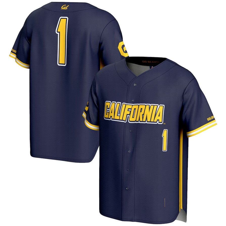 Custom #1 Navy Baseball Shirt Top