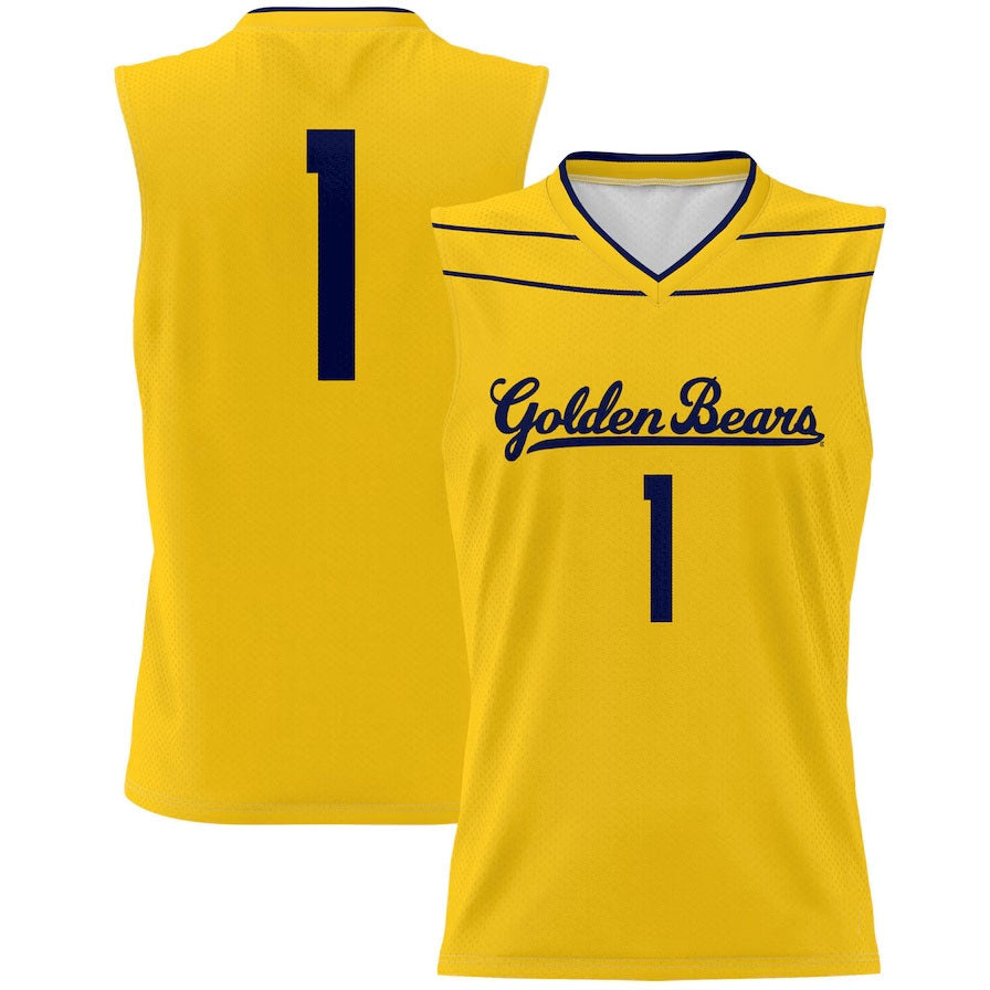 Custom #1 Gold Basketball Shirt Top