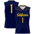Custom #1 Navy Basketball Shirt Top