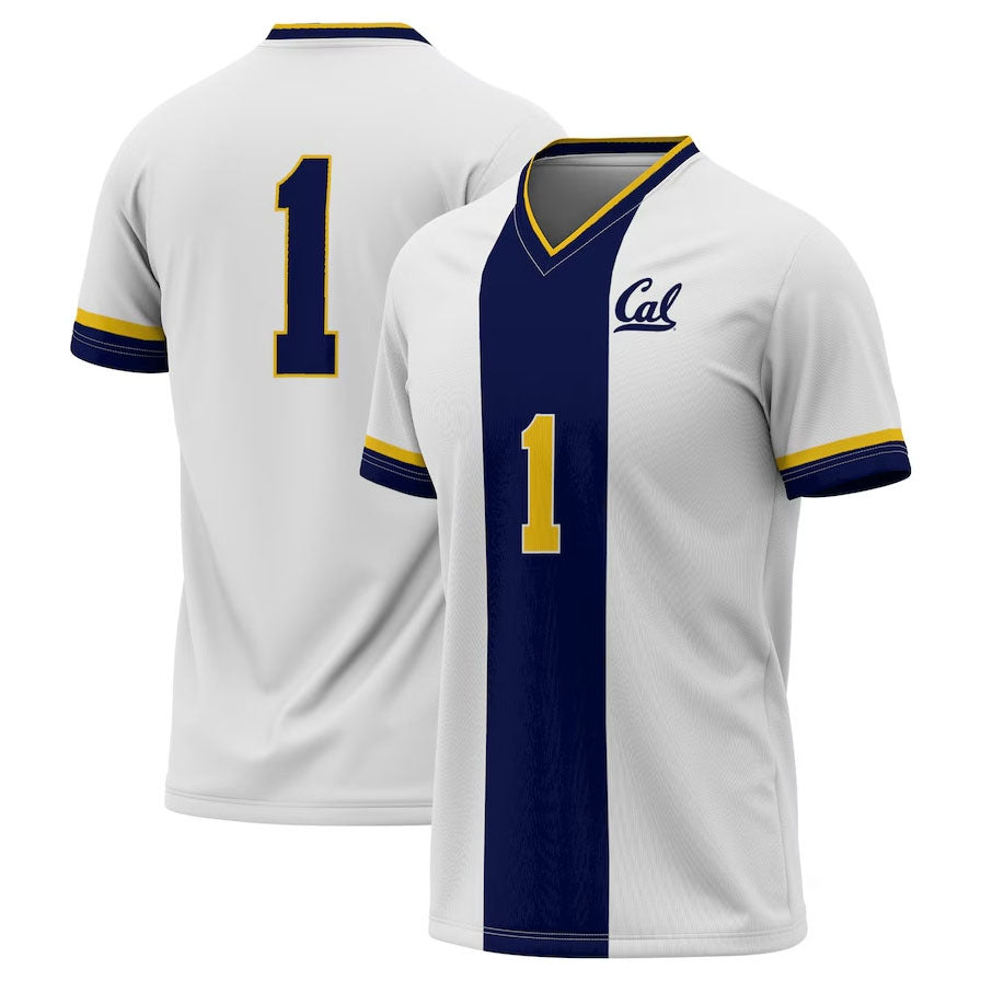 Custom #1 White College Shirt Top