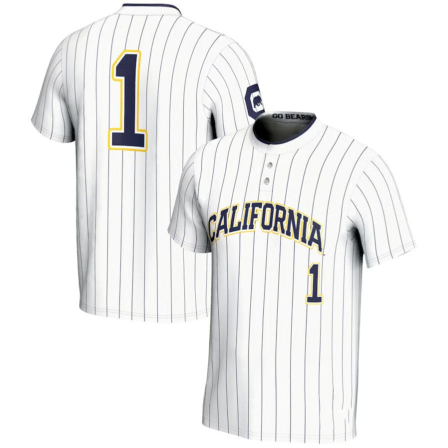 Custom #1 White College Shirt Top