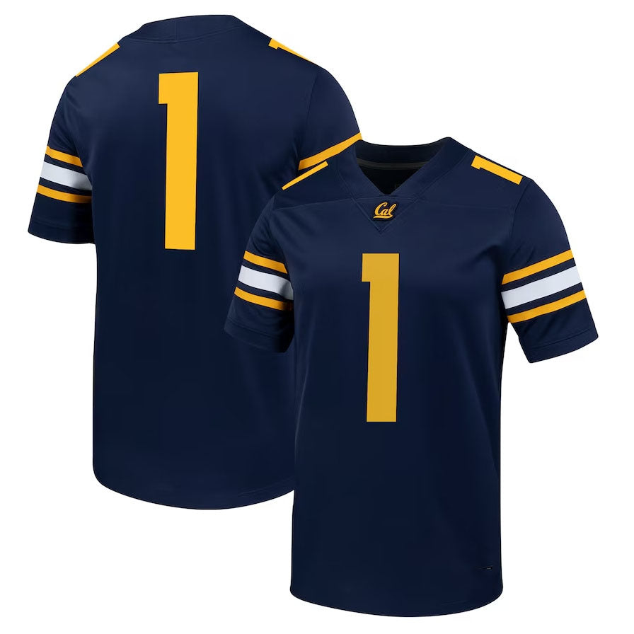 Custom #1 Navy CHI Football Shirt Top