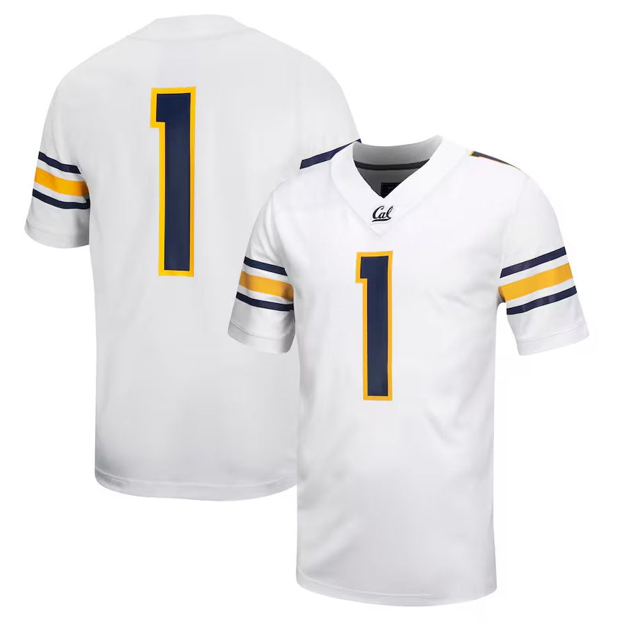 Custom #1 White CHI Football Shirt Top