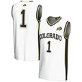 Custom #1 White Basketball Shirt Top