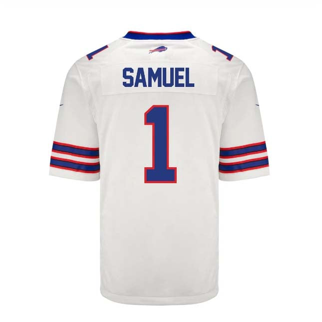 Custom #1 White BUF Football Shirt Top