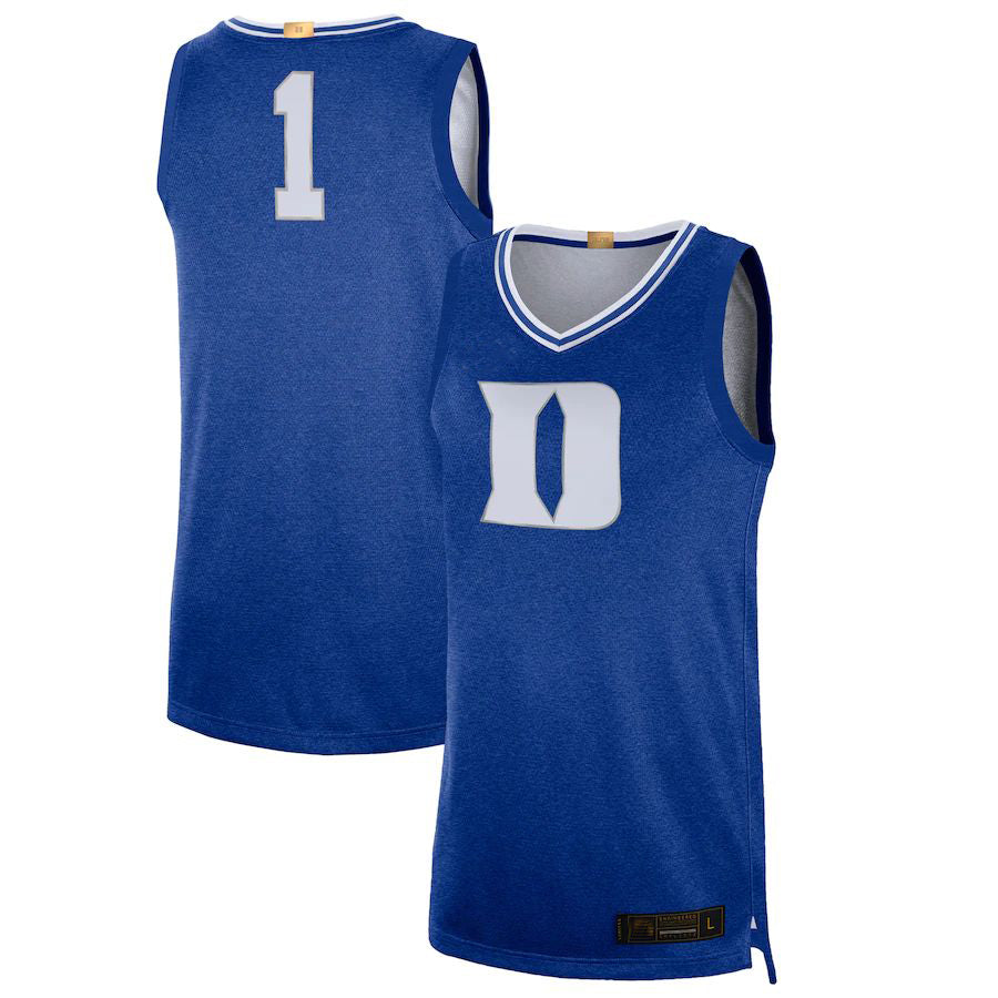 Custom #1 Blue Basketball Shirt Top