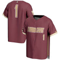Custom #1 Garnet Baseball Shirt Top