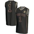 Custom #1 Black Basketball Shirt Top